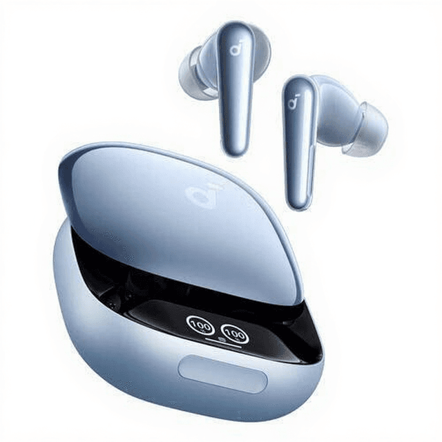 Anker Liberty 4 Pro echt draadloze in-ear oordopjes (TWS), lichtblauw, USB Type-C, Bluetooth, voor bellen, muziek, sport en dagelijks gebruik