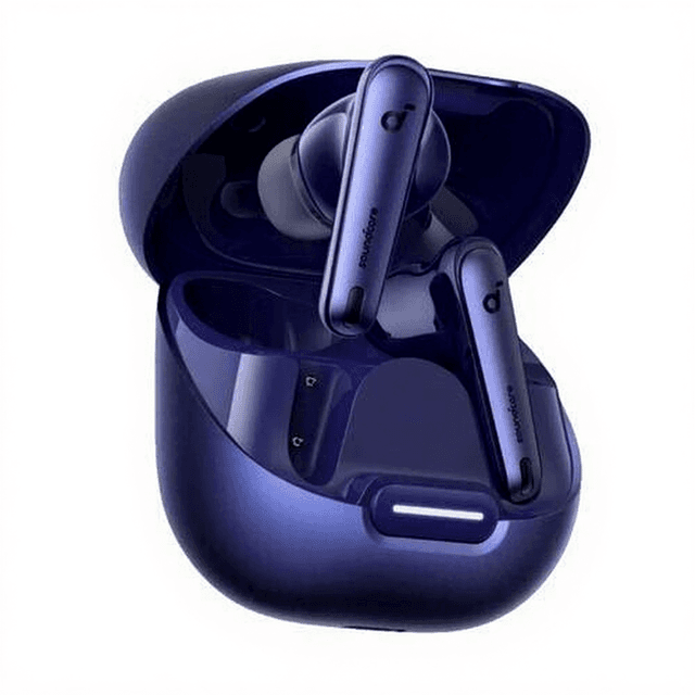 Soundcore by Anker Liberty 4 NC draadloze oortelefoons, 98.5% ruisonderdrukking, adaptieve ruisonderdrukking voor oren en omgeving, hi-res geluid, 50 uur batterij, draadloos opladen, bluetooth 5.3