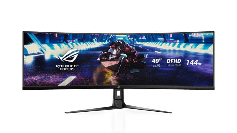 ASUS ROG Strix XG49VQ computermonitor, 124,5 cm (49 inch), 3840 x 1080 pixels, ultrawide full hd led, zwart — afbeelding 1