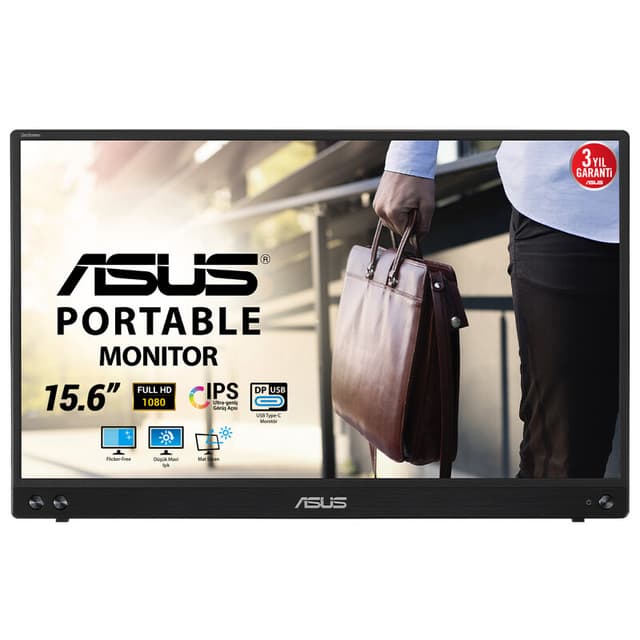 ASUS MB16ACV computermonitor 39,6 cm (15,6") 1920 x 1080 pixels Full HD LED zwart