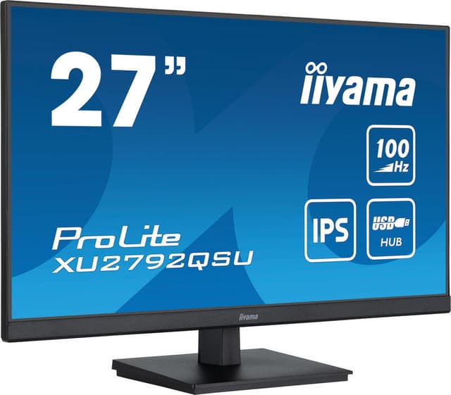 Iiyama ProLite monitor, 68,6 cm QHD IPS-paneel met USB-hub en 100Hz verversingssnelheid