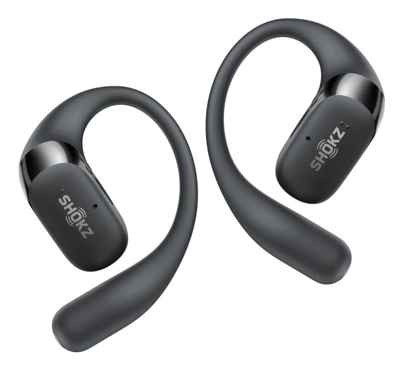 Shokz OpenFit 2 headset draadloze oorhaak, open-oor voor gesprekken/muziek/sport/dagelijks gebruik, zwart — afbeelding 1