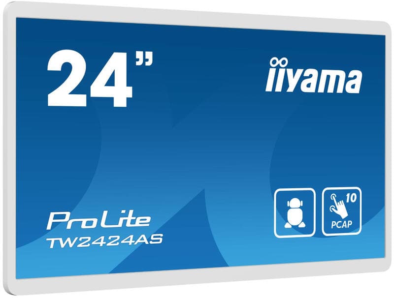 Iiyama TW2424AS-W1 60,5 cm (23,8 inch) Full HD in-cell PCAP 10-punts interactieve touchscreen pc met Android OS, IPS-paneeltechnologie en antireflectiecoating — afbeelding 1