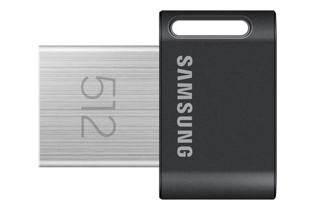 Samsung FIT Plus USB-stick 512 GB USB Type-A 3.2 Gen 1 (3.1 Gen 1) zwart, roestvrij staal