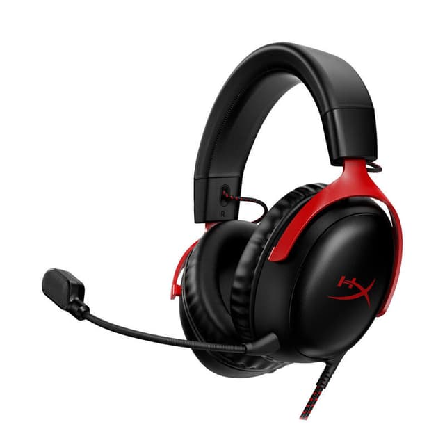 HyperX Cloud III Gaming Headset - PC, PS5, Xbox Series X|S - Zwart/Rood