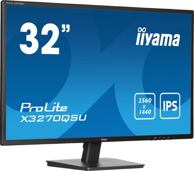 iiyama ProLite X3270QSU-B1 computermonitor 80 cm (31.5") 2560 x 1440 pixels Wide Quad HD LED zwart