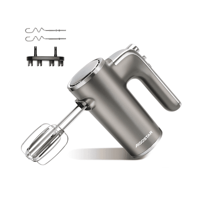 Aigostar Adela HM-400GVDE - handmixer - 400 W, 5 snelheden, goud