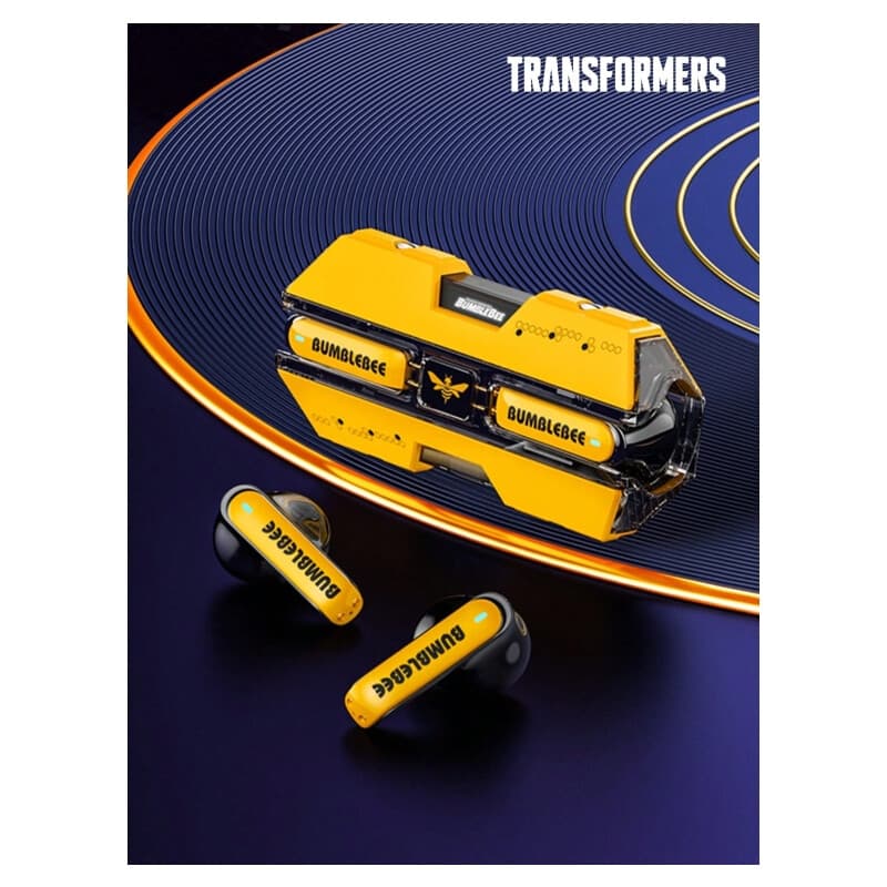 Transformers TF-T01 Bluetooth-headset, half-in-ear, lange batterijduur, geel — afbeelding 1