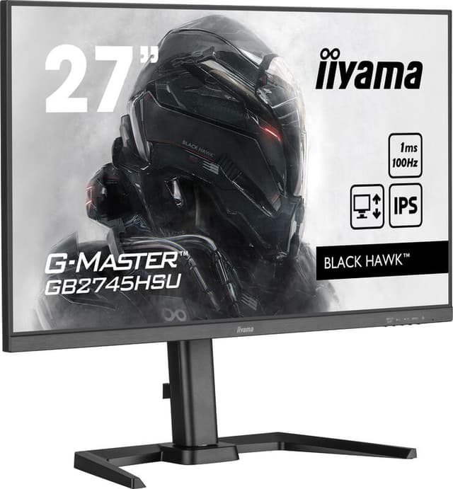 iiyama G-MASTER GB2745HSU-B2 led-monitor met IPS-paneeltechnologie en 1 ms MPRT, 68,6 cm (27"), 1920 x 1080 Full HD, zwart