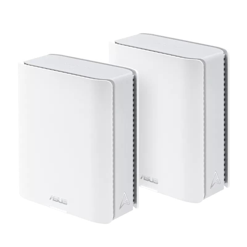ASUS ZenWiFi BT10 (set van 2) drie-band (2,4 GHz / 5 GHz / 6 GHz) Wi-Fi 7 (802.11be) wit, 3 interne antennes — afbeelding 1