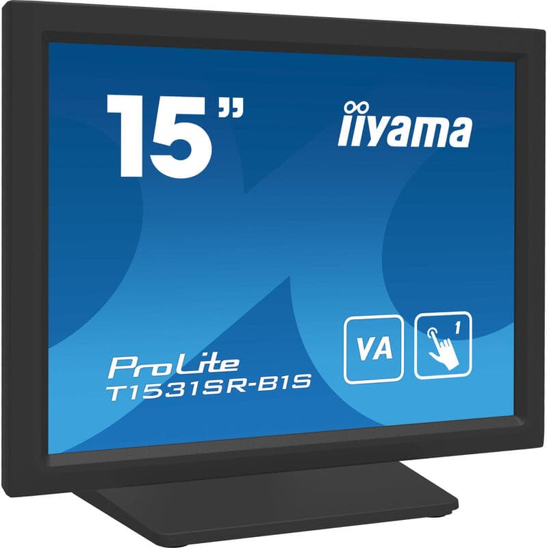 iiyama T1531SR-B1S computermonitor 38,1 cm (15") 1024 x 768 pixels XGA LCD touchscreen zwart — afbeelding 1