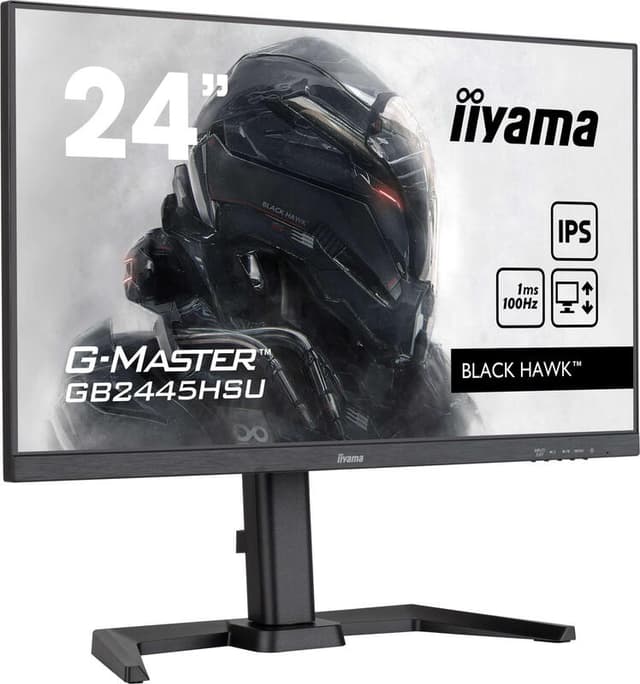 Iiyama G-Master GB2445HSU-B2 led-scherm met IPS-paneeltechnologie en 1ms MPRT, 58,4 cm (23 inch), 1920 x 1080 pixels, full hd, zwart
