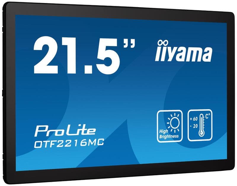 iiyama OTF2216MC-B1 computermonitor 54,6 cm (21.5") 1920 x 1080 pixels Full HD LCD aanraakscherm zwart — afbeelding 1