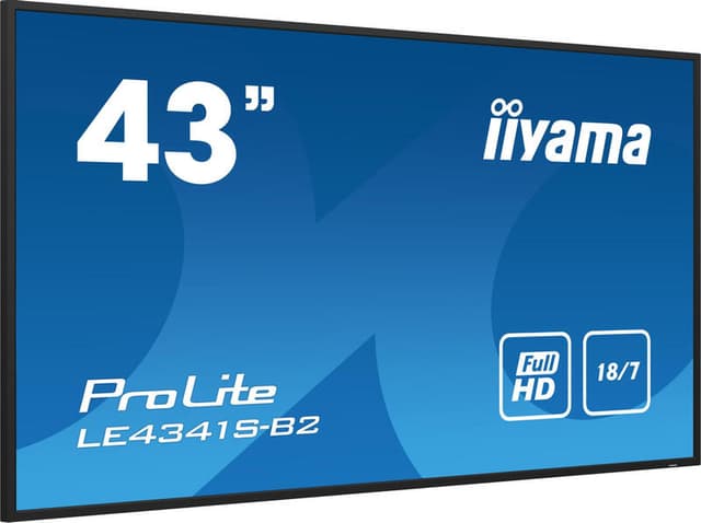 iiyama 108 cm flexibel Full HD professioneel grootformaat beeldscherm met USB-mediaspeler