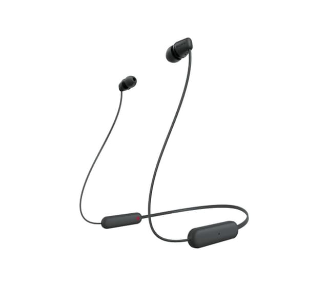 Sony WI-C100 Headset Draadloos In-ear Oproepen/muziek Bluetooth Zwart