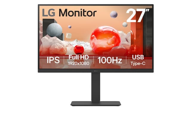 LG 27BA650-B monitor 68,6 cm Full HD USB-C zwart