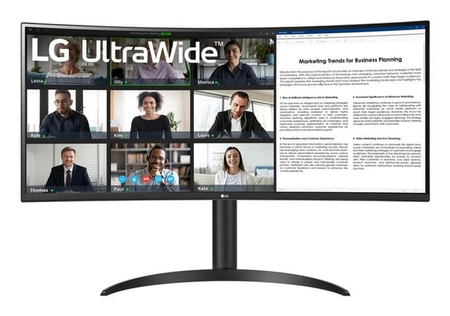 LG 34WR55QK-B monitor 86,4 cm (34") 3440 x 1440 pixels Wide Quad HD zwart