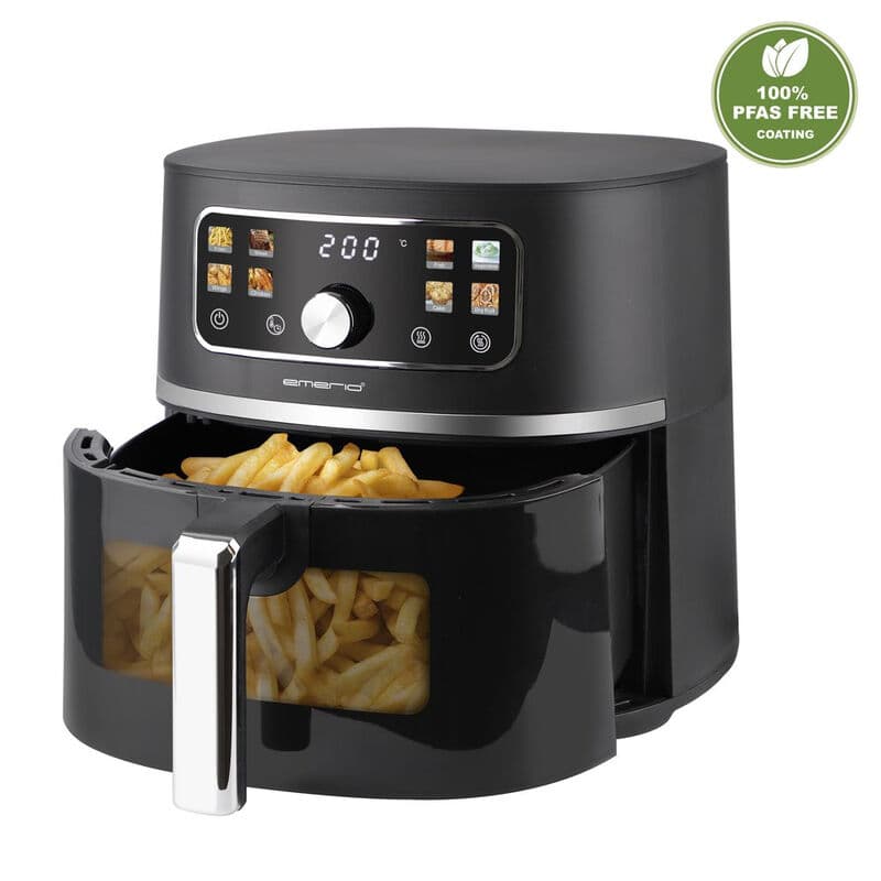 Emerio AF-133253.1, Digitale airfryer, 5,7 L, Kijkvenster, Zwart — afbeelding 1