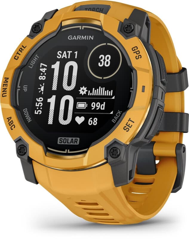 GARMIN Instinct 3 - solar GPS - smartwatch - 50 mm - Sunburst — afbeelding 1