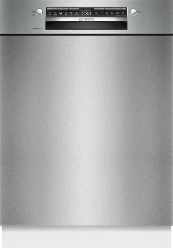 Bosch SMU4EVS08E serie 4 onderbouw vaatwasser, 60 cm, geborsteld staal