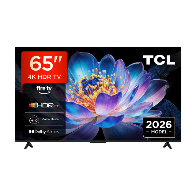 TCL 65V6D 65 inch 4K HDR, Fire TV, HDR10+, Dolby Atmos, DTS:X, Game Master, Motion Clarity, AirPlay 2, Druk op de knop en vraag aan Alexa