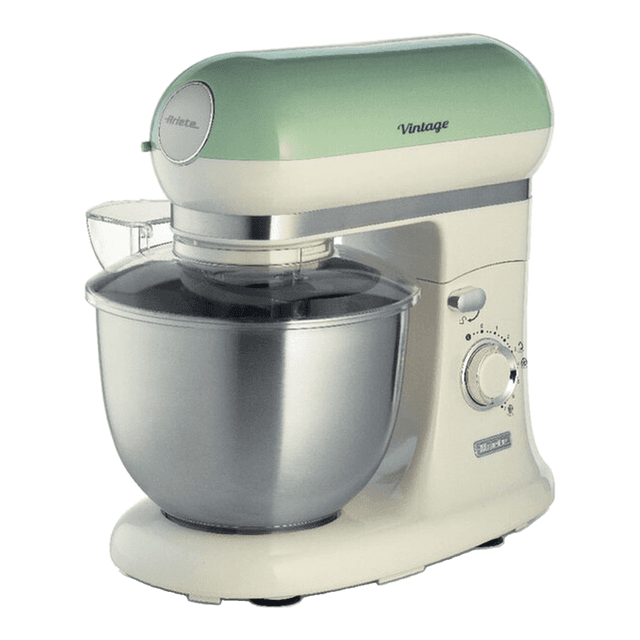 Ariete 1588/04 Vintage Keukenmachine Keukenrobot 1000W met 5L RVS Kom & Gardes