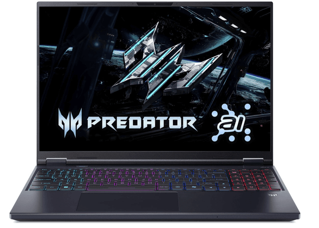Acer Predator Helios Neo 16 AI PHN16-73-99XR 16" Core Ultra 9 WQXGA 240Hz RTX 5070 TI Gaming-laptop - QWERTY-toetsenbord