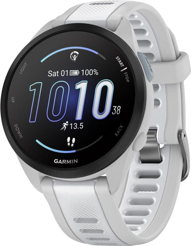 Garmin Forerunner 165 Music - Hardloophorloge - 43 mm - Mist Grey-Whitestone