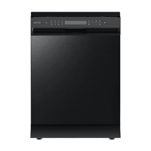 【Vakantiegeld Coupon Deal】Wiggo 60cm Full-size Freestanding Dishwasher Dark Inox Energy B