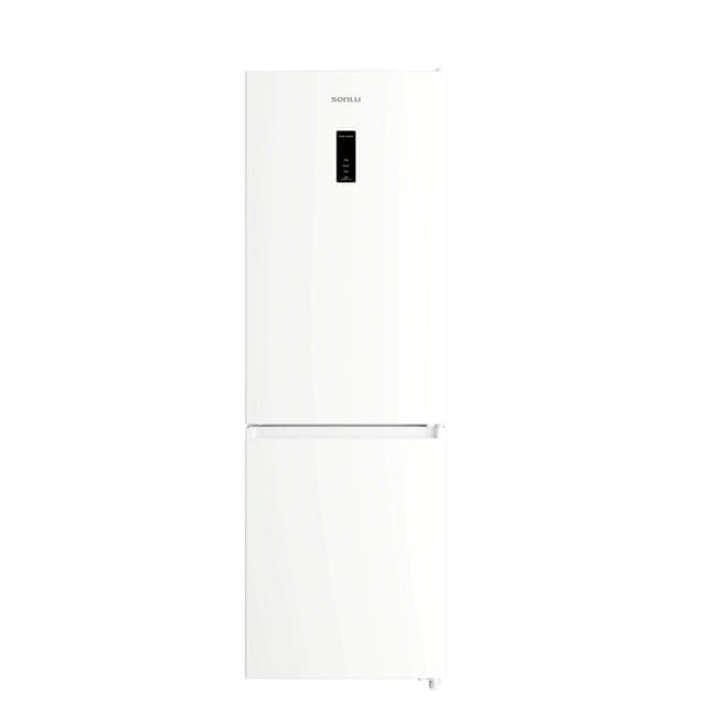 Sonlu CD‑350RW gecombineerde koel‑vrieskast, 310 L totaalvolume Koelgedeelte 211 L, vriesgedeelte 99 L Breedte 60 cm, invertercompressor, omkeerbare deurscharnieren, elektronische temperatuurregeling, energie‑efficiëntieklasse E
