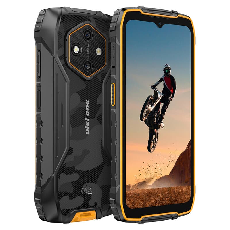 Ulephone Rugking 4 Pro (8+256) Oranje Robuuste Smartphone, 10200 mAh Batterij, Android 15, NFC/ 4G Dual SIM — afbeelding 1