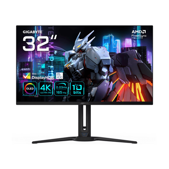 Gigabyte AORUS FO32U computermonitor 80 cm (31,5") 3840 x 2160 pixels 4K Ultra HD OLED zwart