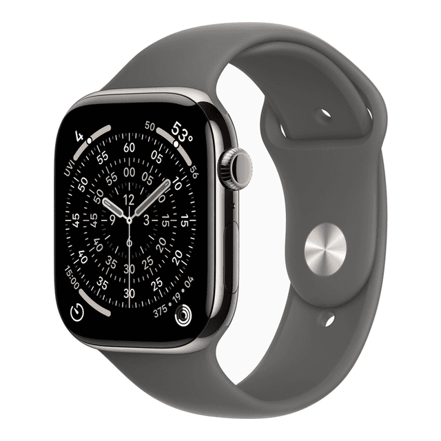 Apple Watch Series 11 GPS + Cellular 42 mm, naturel titanium