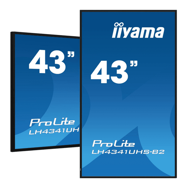 iiyama LH4341UHS-B2 signage display 108 cm LCD 500 cd/m² 4K Ultra HD ingebouwde processor Android 8.0 24/7