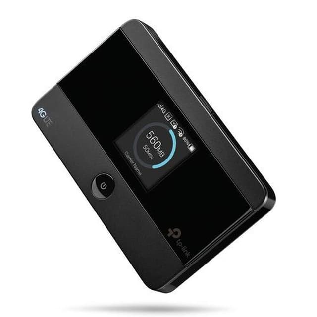 TP-Link M7350 - 4G (CAT4) Tragbarer WLAN-Router, MiFi, Farbbildschirm, 150Mbit/s, 2000mAh-Akku (8Std.), Verbindung von 10 Ger?ten gleichzeitig, einfache Konfiguration, Farbe Schwarz