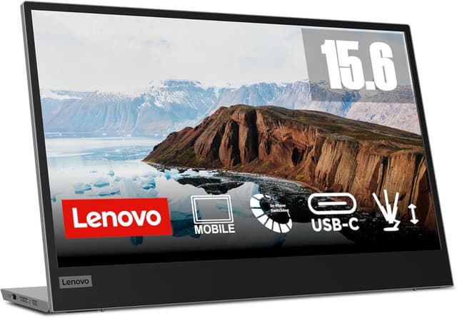 Lenovo L15 led-display 39,6 cm (15,6 ") 1920 x 1080 pixels Full HD zwart, grijs