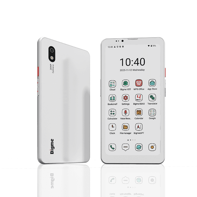 Bigme HiBreak Pro kleurendisplay, 6,13 inch E-ink e-reader, Android 14, 8 GB RAM + 256 GB opslag, 5 MP/20 MP camera, oogvriendelijke e-paper reader