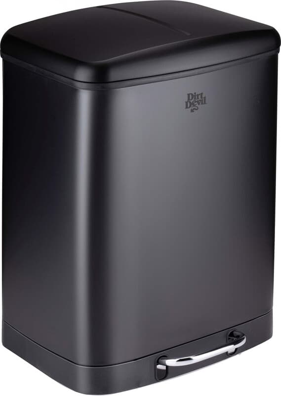 Dirt Devil Pedalafvalscheidingsemmer - RVS, 2 x 12L, Zwart
