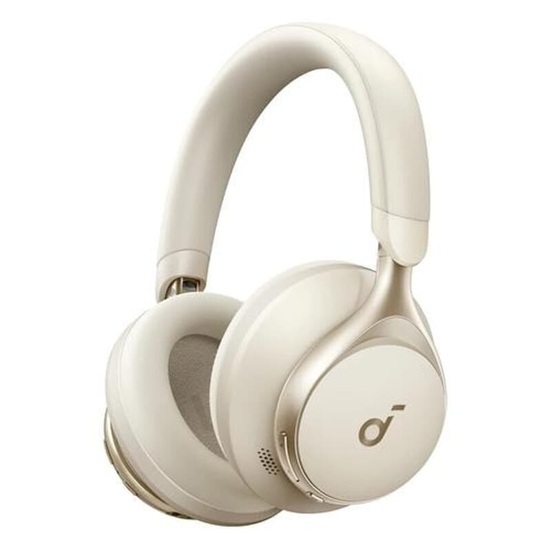 Soundcore Space One koptelefoon bedraad en draadloos hoofdband oproepen/muziek bluetooth roomwit — afbeelding 1
