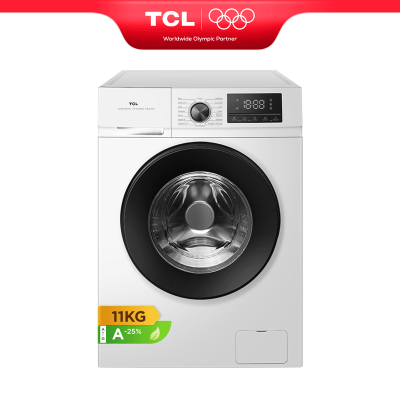 TCL FF2411WA2NL wasmachine, 11 kg, met BLDC-invertermotor, Magic Flow, snelwas 15 min, kleding toevoegen, A (25%) — afbeelding 1