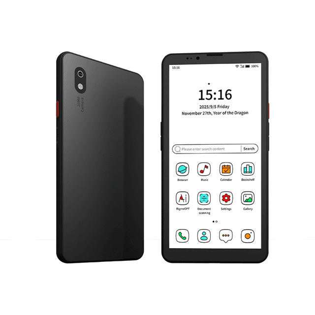 Bigme HiBreak Pro kleurendisplay, 6,13 inch E-ink e-reader, Android 14, 8 GB RAM + 256 GB opslag, 5 MP/20 MP camera, oogvriendelijke e-paper reader