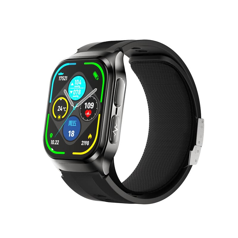 Smartwatch dido G80S met pomptechnologie – Gezondheidsmonitoring voor bloedglucose, bloeddruk, urinezuur, lipiden – Nauwkeurige meting van hartslag, ECG, zuurstofverzadiging, slaap en sportactiviteiten — afbeelding 1