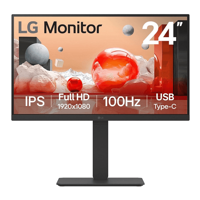 LG 24BA650 LED-display 60,5 cm (23.8") 1920 x 1080 pixels Full HD zwart