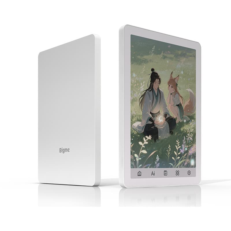 Bigme E-Book Reader B6, 6-inch e-ink e-reader, wit, 36 niveaus voorzijverlichting, Android 14 OS met Google Play, 4+64 GB — afbeelding 1