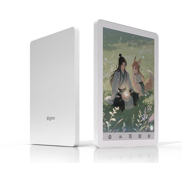 Bigme E-Book Reader B6, 6-inch e-ink e-reader, wit, 36 niveaus voorzijverlichting, Android 14 OS met Google Play, 4+64 GB