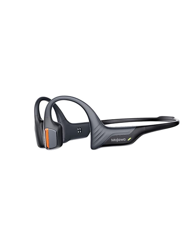 Mojawa Purra Run Bone Conduction Sport Headphones, Open-Ear Bluetooth Headphones with Mic, IP67 Waterproof, Deep Bass, Voice Control, Secure Fit for Running, Cycling, and Workouts (Black)