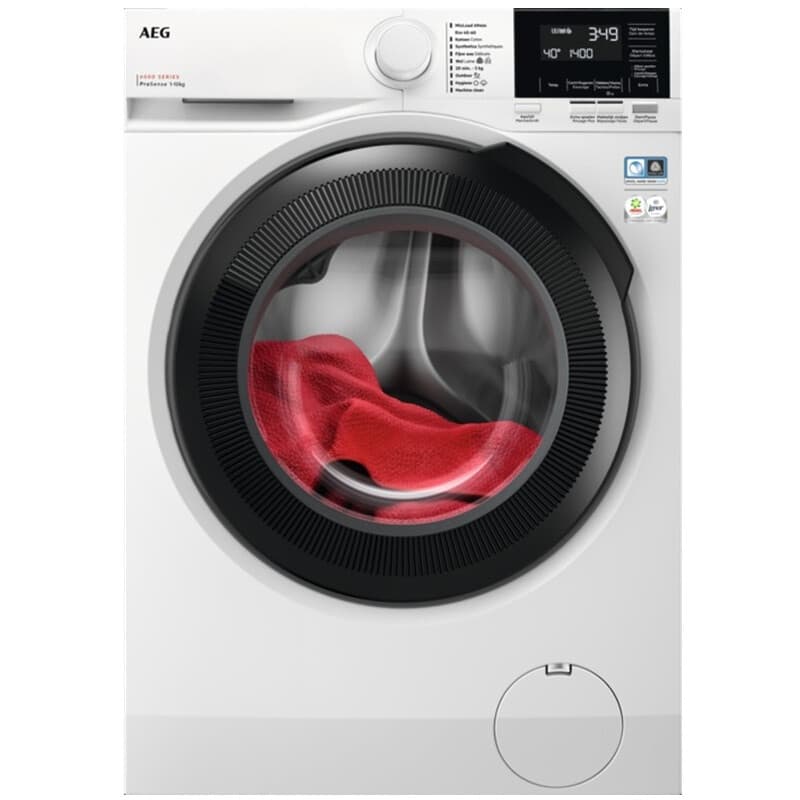 AEG LR63R144 Wasmachine – 6000-serie – ProSense – 10 kg – 1400 rpm – Anti-allergie stoom – Inverter Motor+ – Energieklasse A – Wit — afbeelding 1