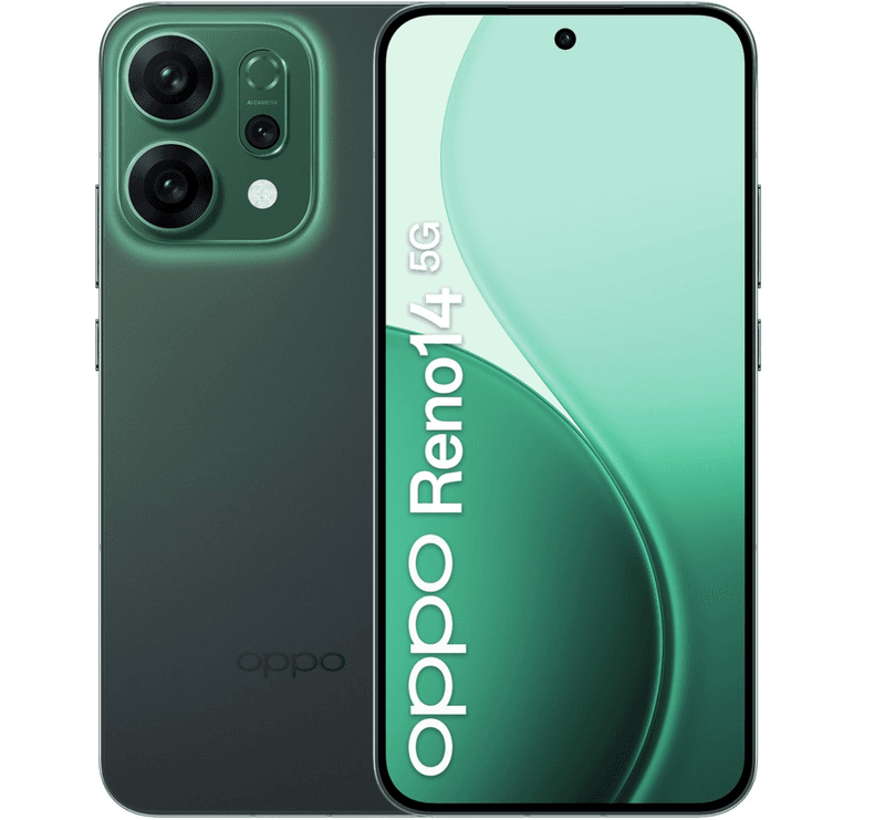 OPPO Reno14 512GB Luminous Green 5G — afbeelding 1