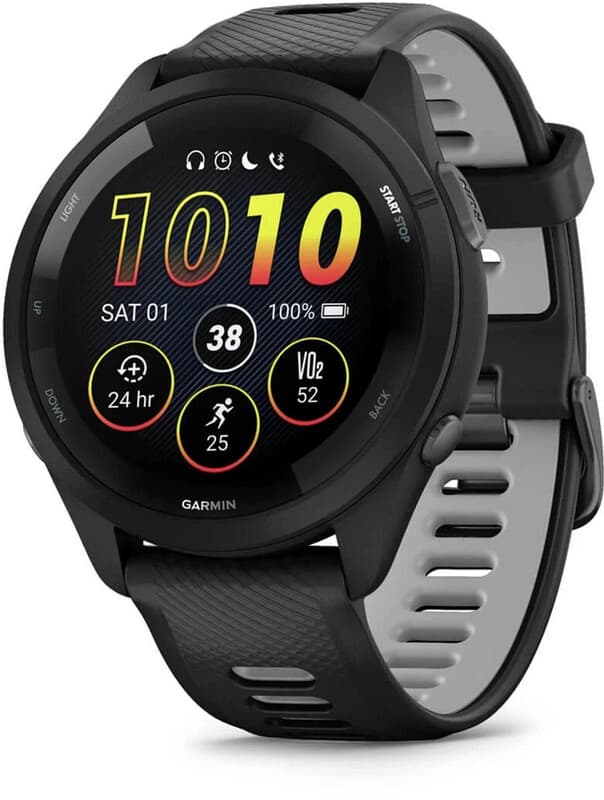 Garmin Forerunner 265 - Sporthorloge met GPS - Geschikt voor hardlopen - 46 mm – Zwart — afbeelding 1