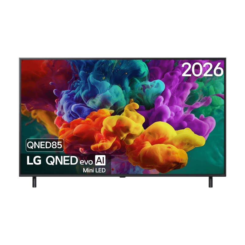LG 55QNED85B6B 55 inch QNED evo Mini LED 4K Smart TV, 144 Hz VRR, Dolby Vision, Dolby Atmos, webOS 26, FreeSync, HDMI eARC, Wi-Fi, Zwart — afbeelding 1